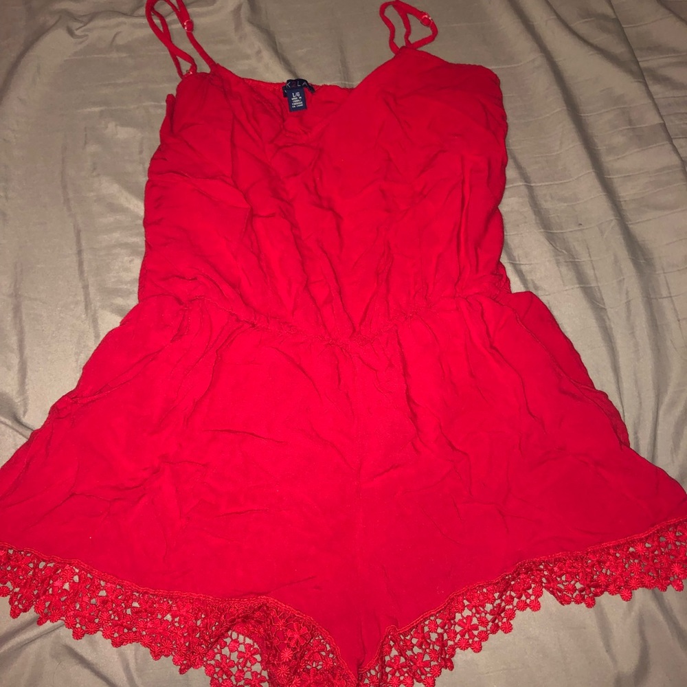 Red romper